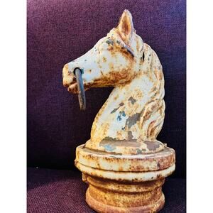 Vintage Cast Iron Very heavy horse with lots of patina